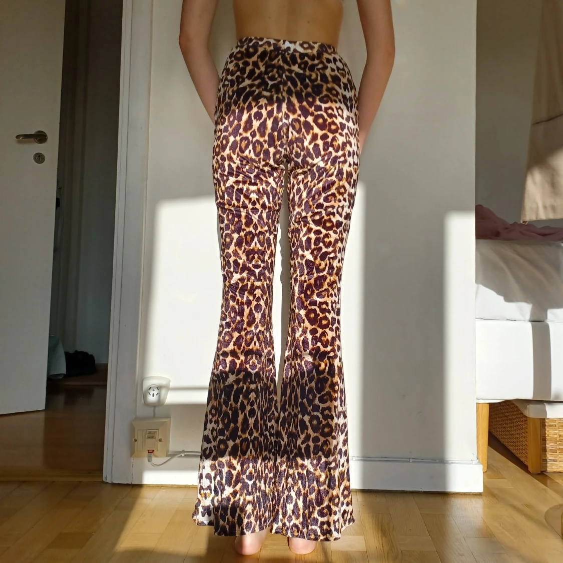 Leopardbyxor Velour - 90