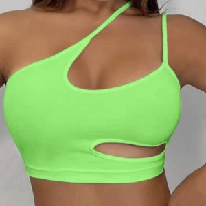 Grön croptop - Neongrön croptop, helt oanvänd 