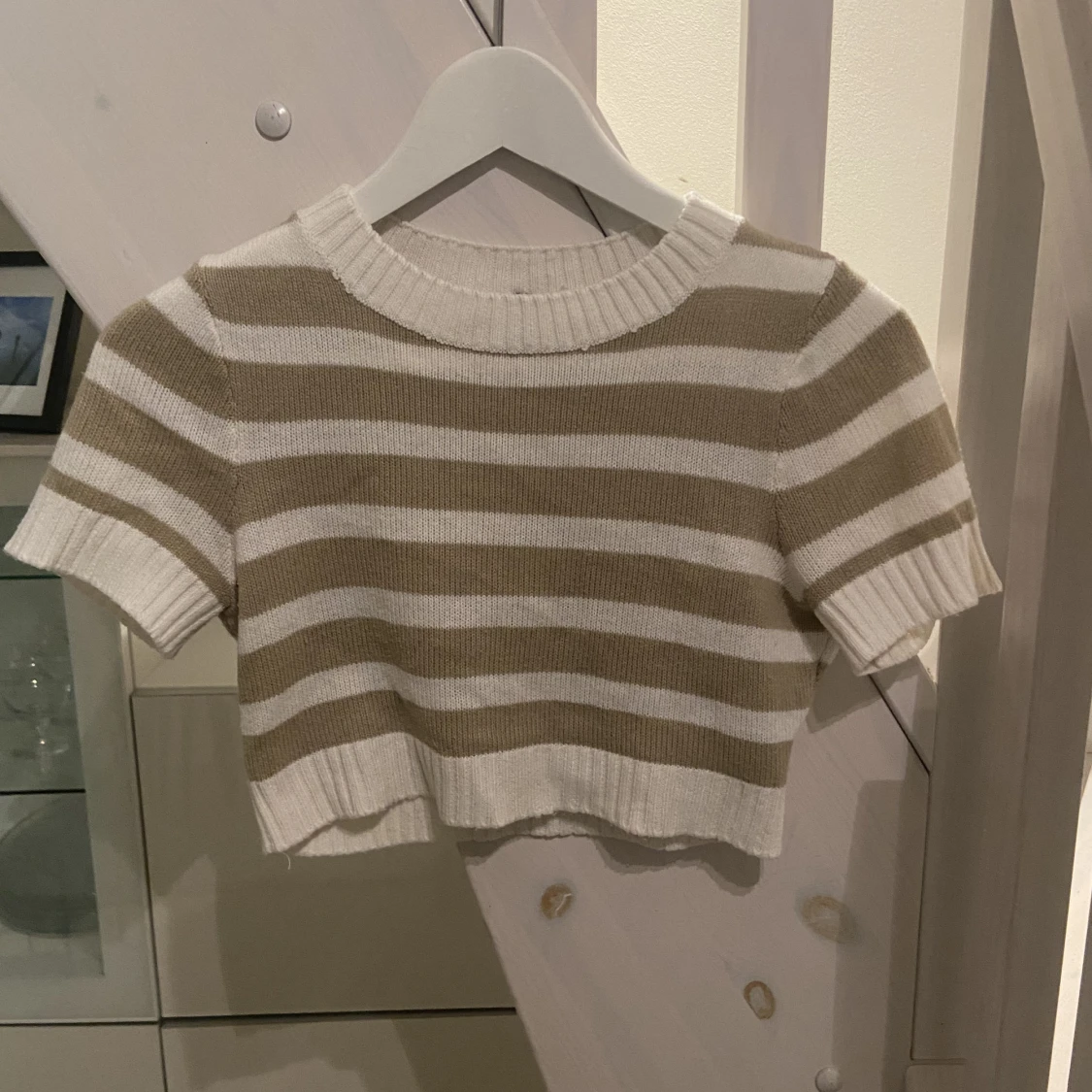 Stickad t-shirt  - 90