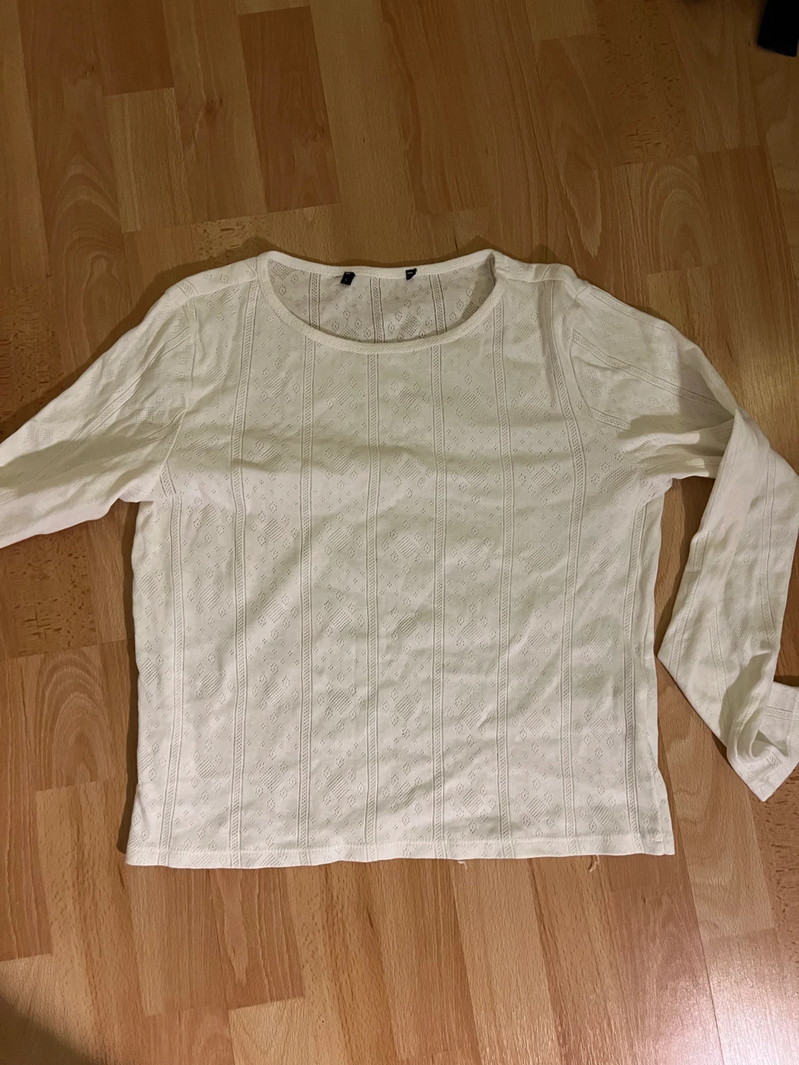 Vit långärmad tröja  - 90