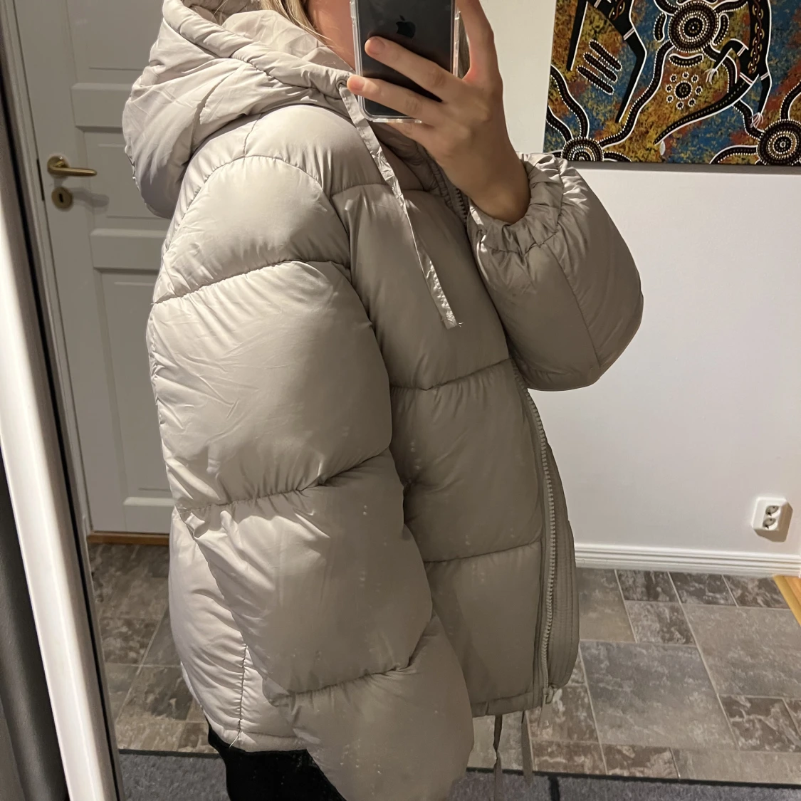 Beige vinterjacka💘 - 90