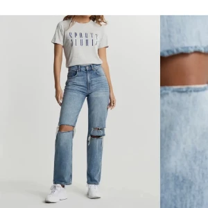 Ginas 90s high jeans  - Säljer ginas 90s high waist jeans, använda några få gånger så bra skick. Sprättat upp där nere så de blivit snygga detaljer. Strl 36. 100kr plus frakt 