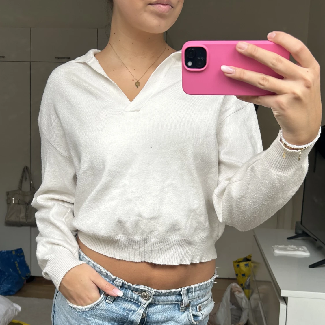 stickad tröja  - 91