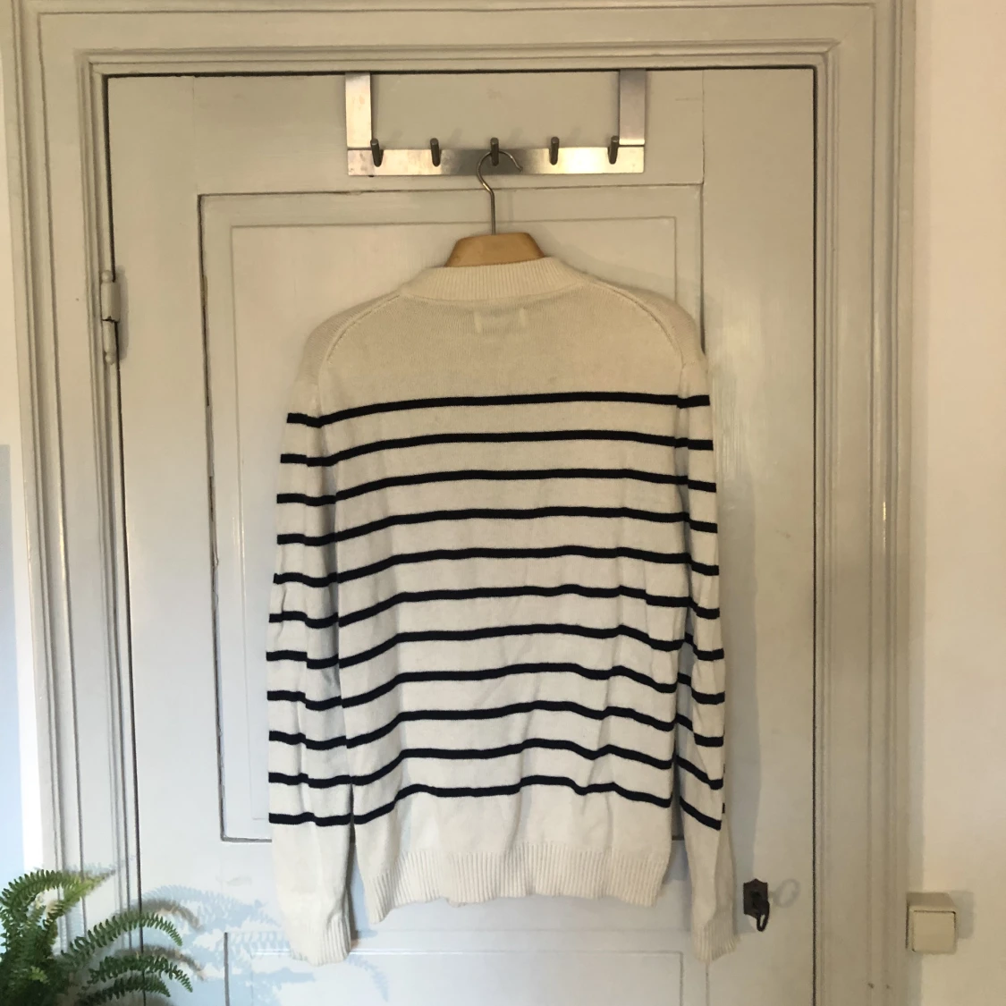 Stickad randig tröja - 90