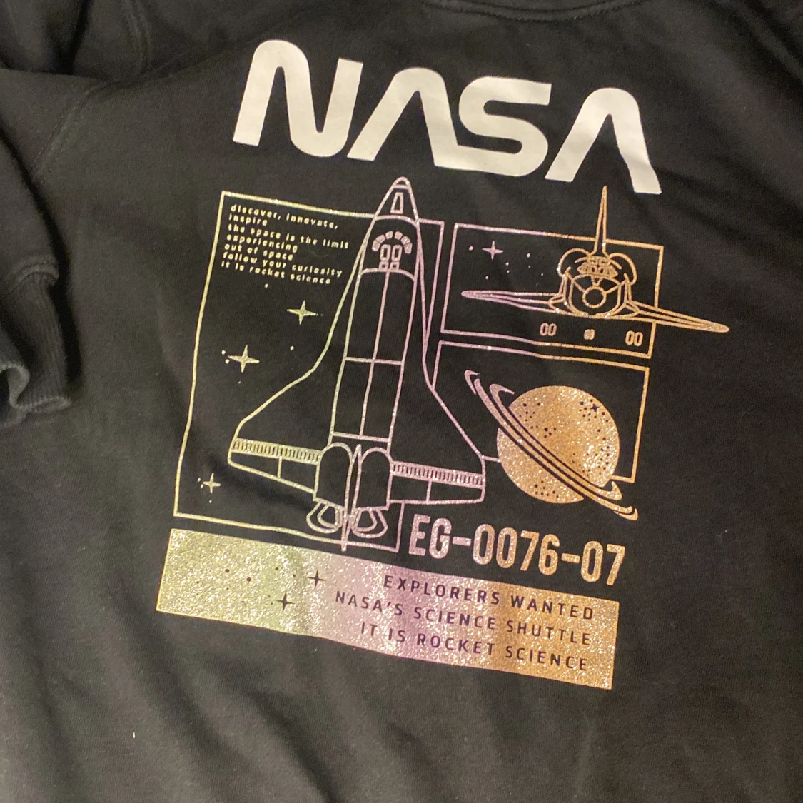 Luvtröja med Nasa tryck  - 90