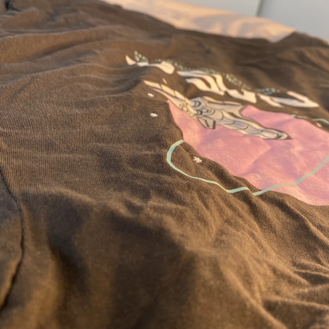 Svart grå långärmad tröja med nasa tryckt på  - 91