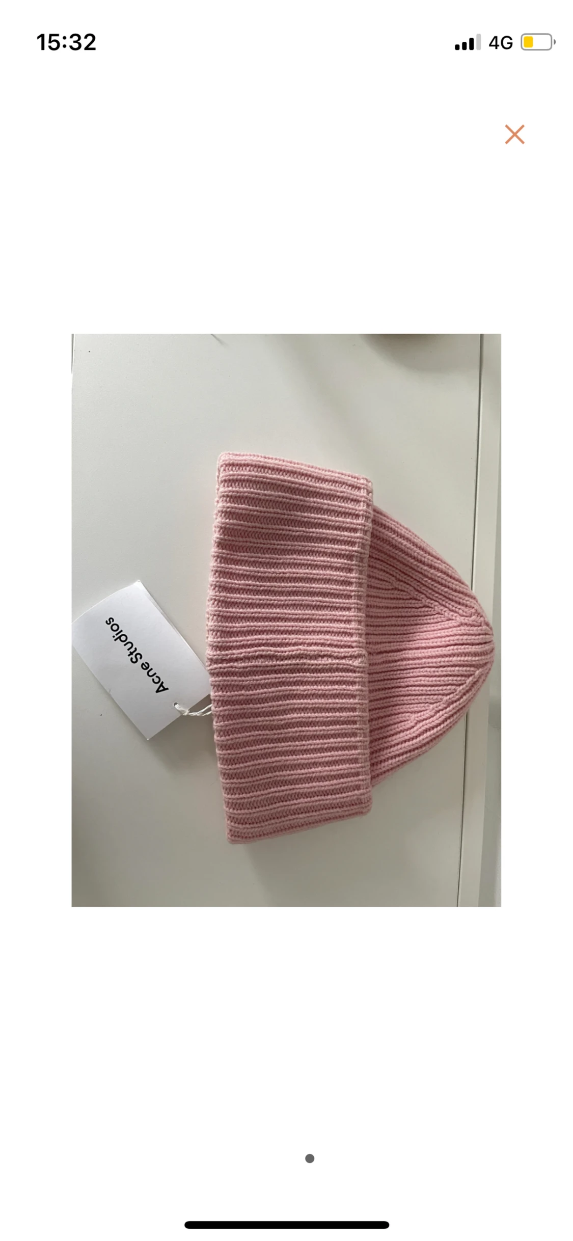 Acne Studios rosa pansy mössa - 90