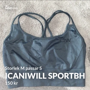 Sportbh från iciw - Träningsbh från iciw i storlek M men passar mer en S. Använd ett fåtal gånger och är i bra skick.