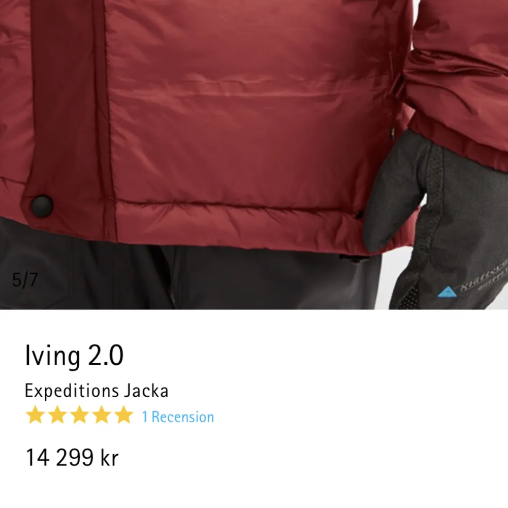 Klättermusen jacka i design iving i nytt skick, använd under en vinter och är den varmaste jackan som finns! Ny pris 14,000, och säljer för 10,000 kan tänka mig sänka vid snabb affär. Jackor.