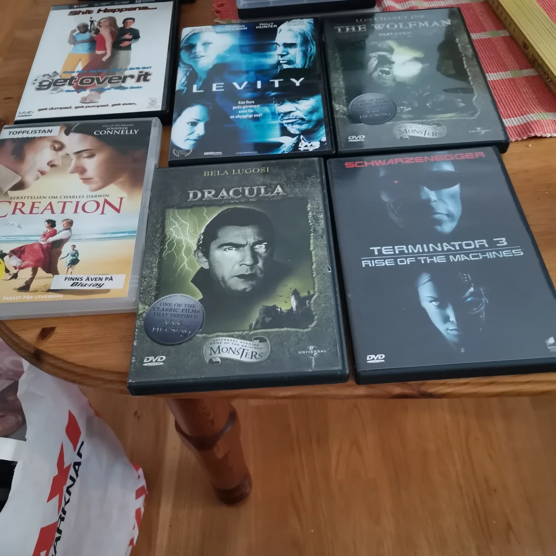 6 st dvd filmer 20 kr. St