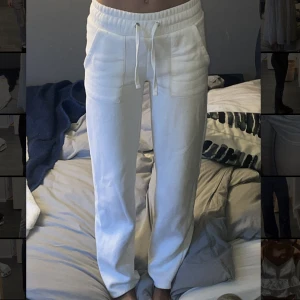 Mysbyxor  - Lågmidjade mysbyxor från lager 157 i färgen vit