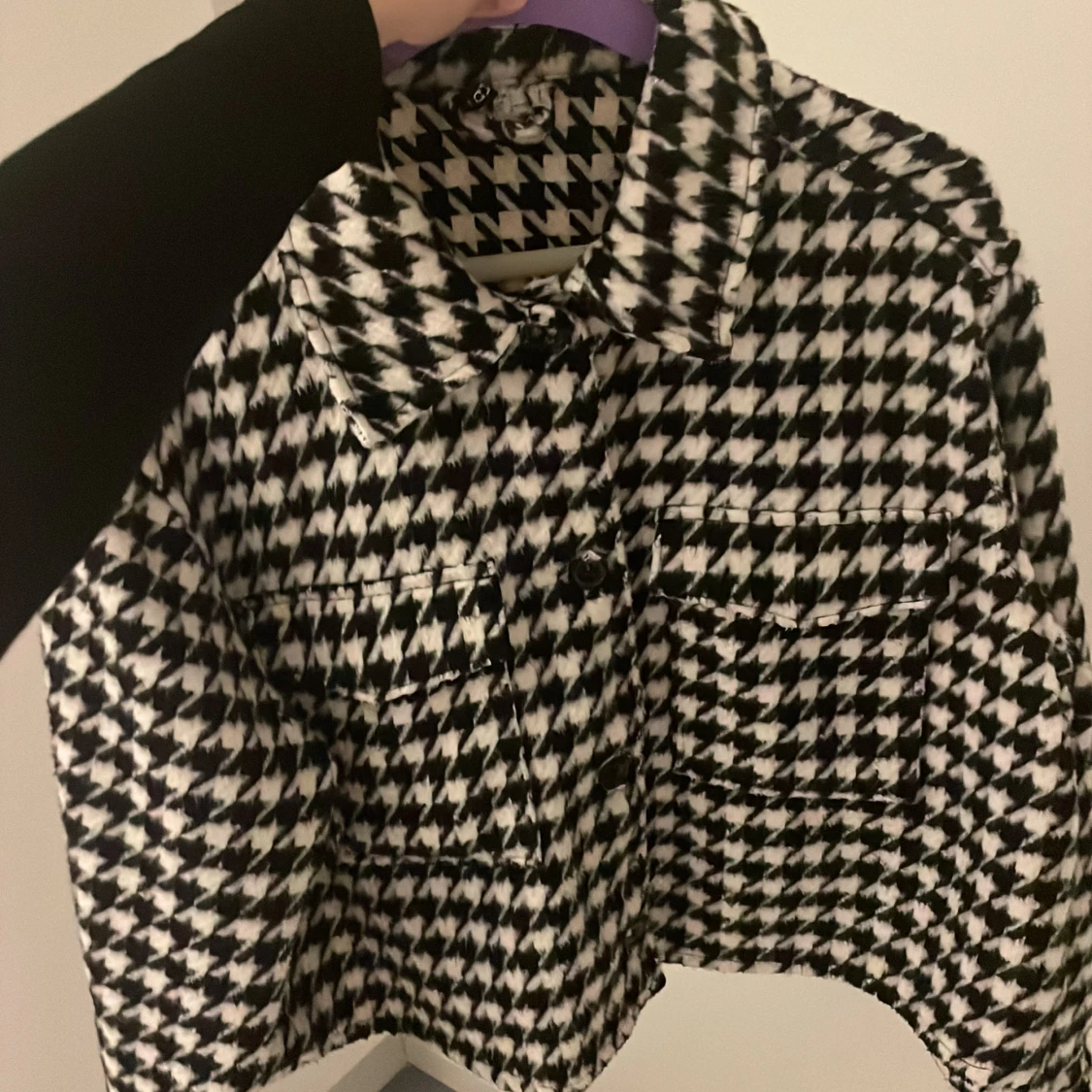 Svart vit kappa - 90