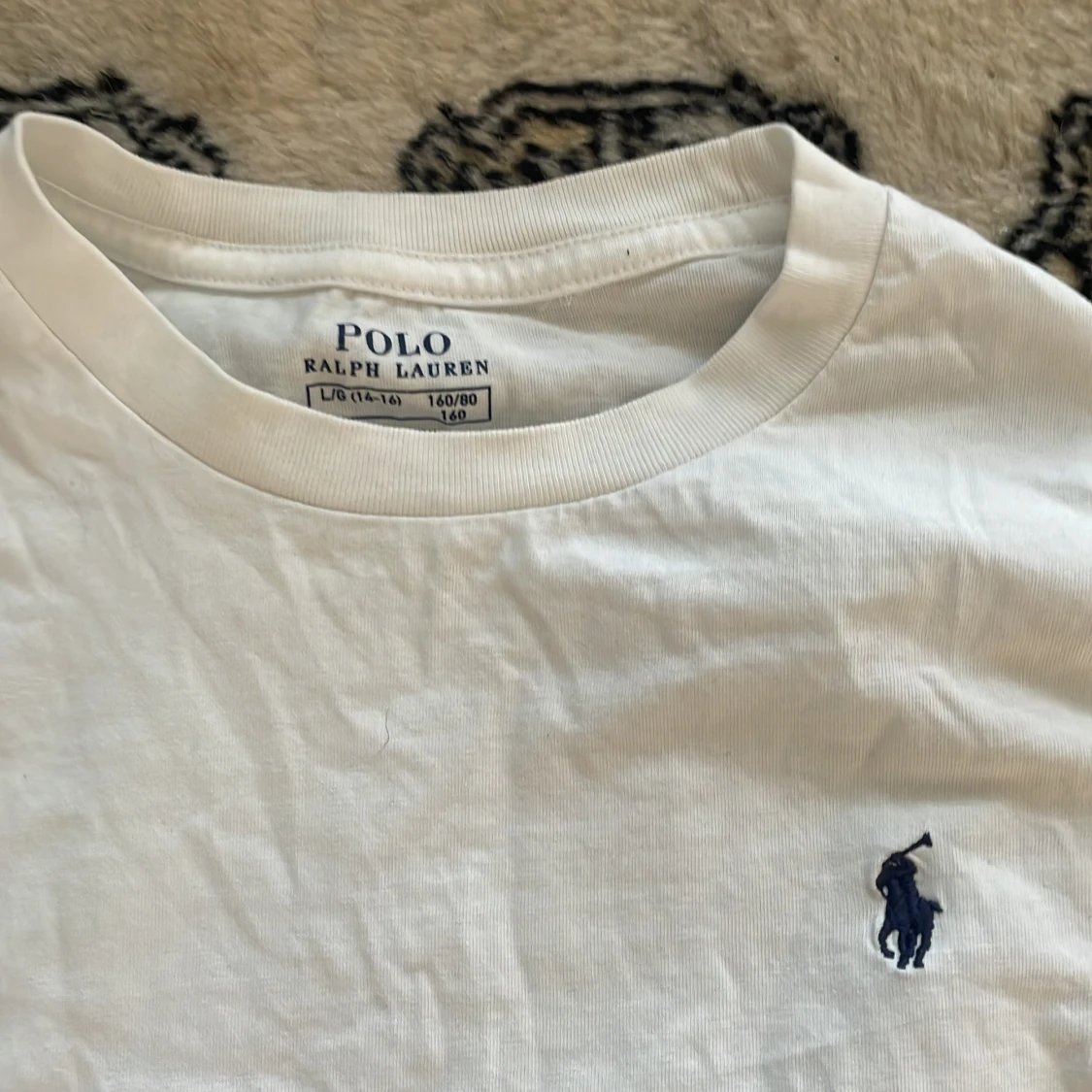 Vit lång ärmar Ralph lauren tröja för barn - 90