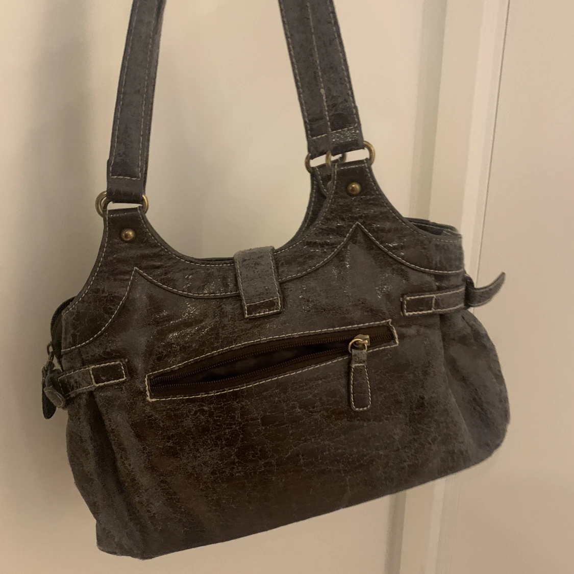 brun vintage väska - 90