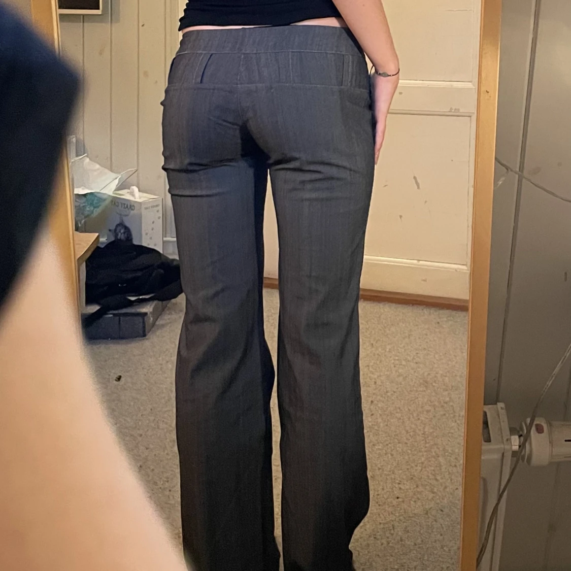 Lågmidjade kostymbyxor  - 91