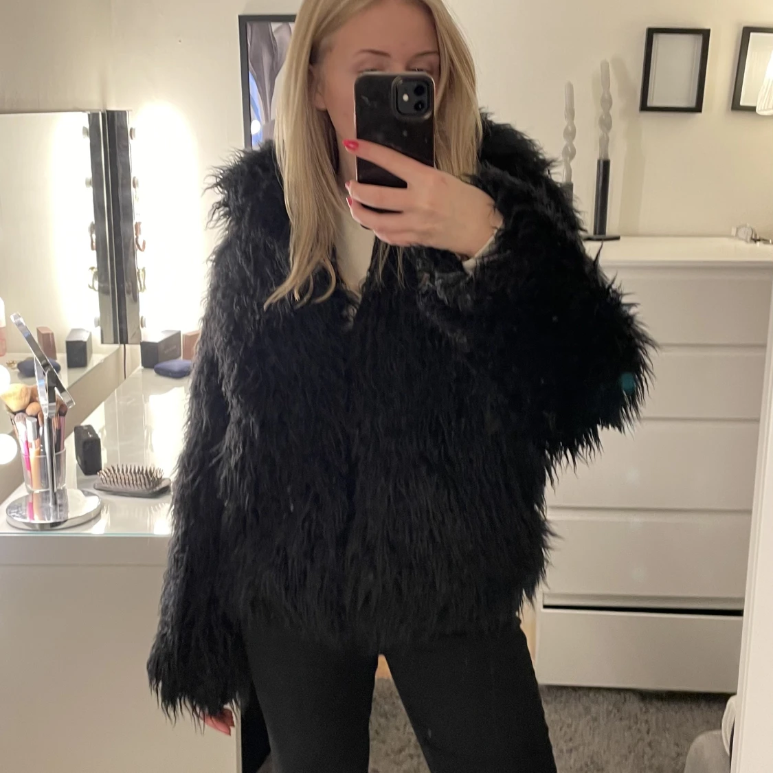 Varm pälsjacka  - 90