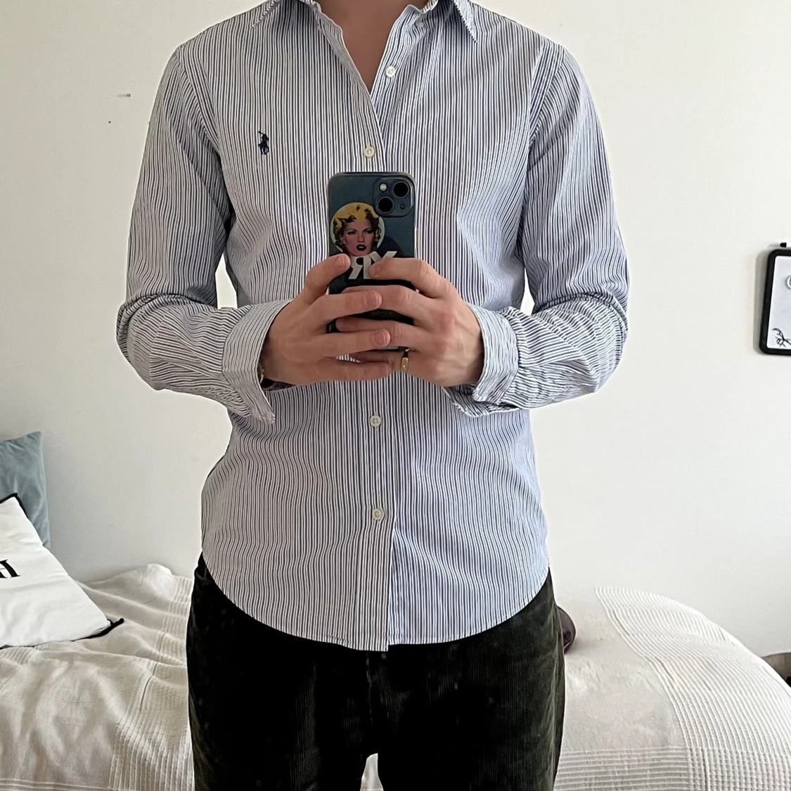 Blåvit Ralph Lauren Skjorta