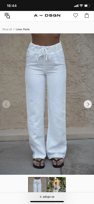 A-DSGN linnebyxor - Linnebyxor från A-DSGN i fint skick! Tyvärr blivit för små för mig🥲❤️