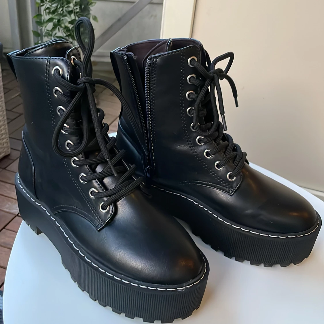 Svarta chunky boots - 91