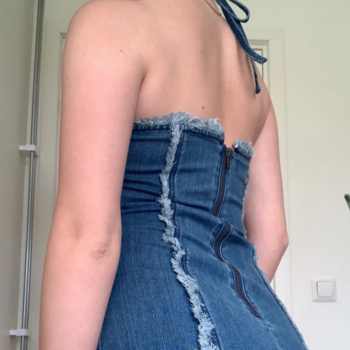 Jeansklänning, stretchig - 90