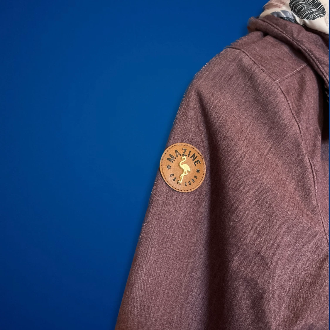 Lätt fodrad burgundy jacka stl M - 90