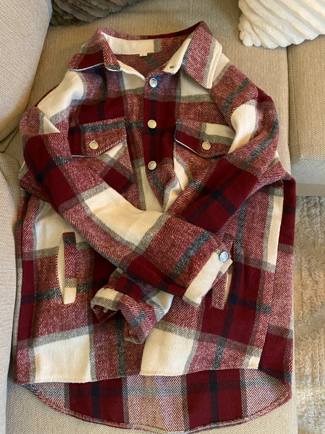 Rutig höstjacka  - 90