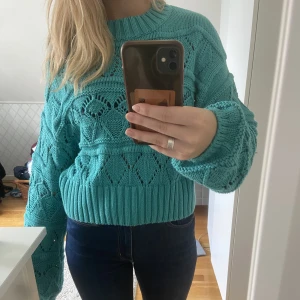 Grön stickad - Jättesnygg grön stickad tröja❤️ 