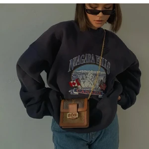 Oversized vintage sweatshirt  - Oversized vintage sweatshirt från brandy melville i storlek onesize. Har en liten fläck som knappt syns