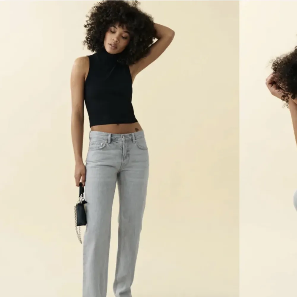 Superfina low waist jeans från Gina tricot , knappt använda. Jeans & Byxor.