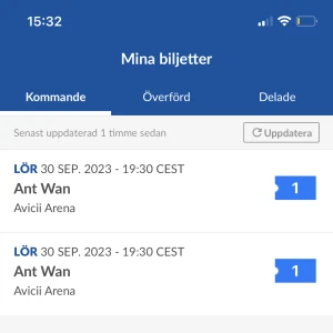 Ant wan biljetter - Hej jag säljer 2 st Ant wan biljetter, platserna är stående onumrerade till hans konsert den 30e september 💓 pris kan diskuteras, för övrig information nås jag vid dm!