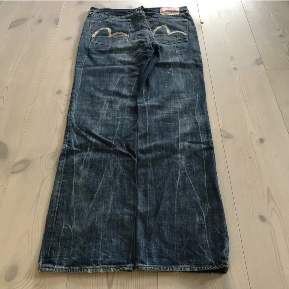 Baggy vintage Evisu jeans Midja - 44cm Length - 115cm. Jeans & Byxor.