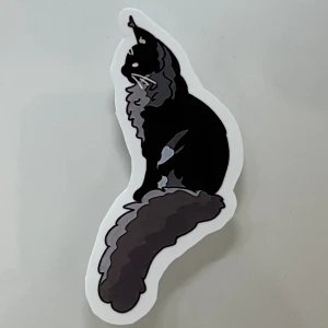 Klistermärke - Midnight - Klistermärke 2 x 5 cm. Ritad av mig, hemmagjort. Alt via Swish, 10 kr frakt tillkommer - 15 kr totalt.