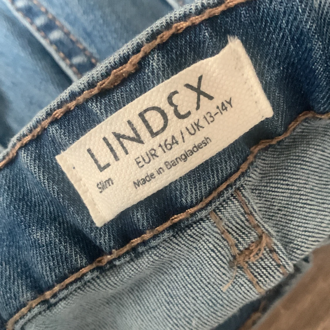 Bootcut blåa jeans 164 - 91