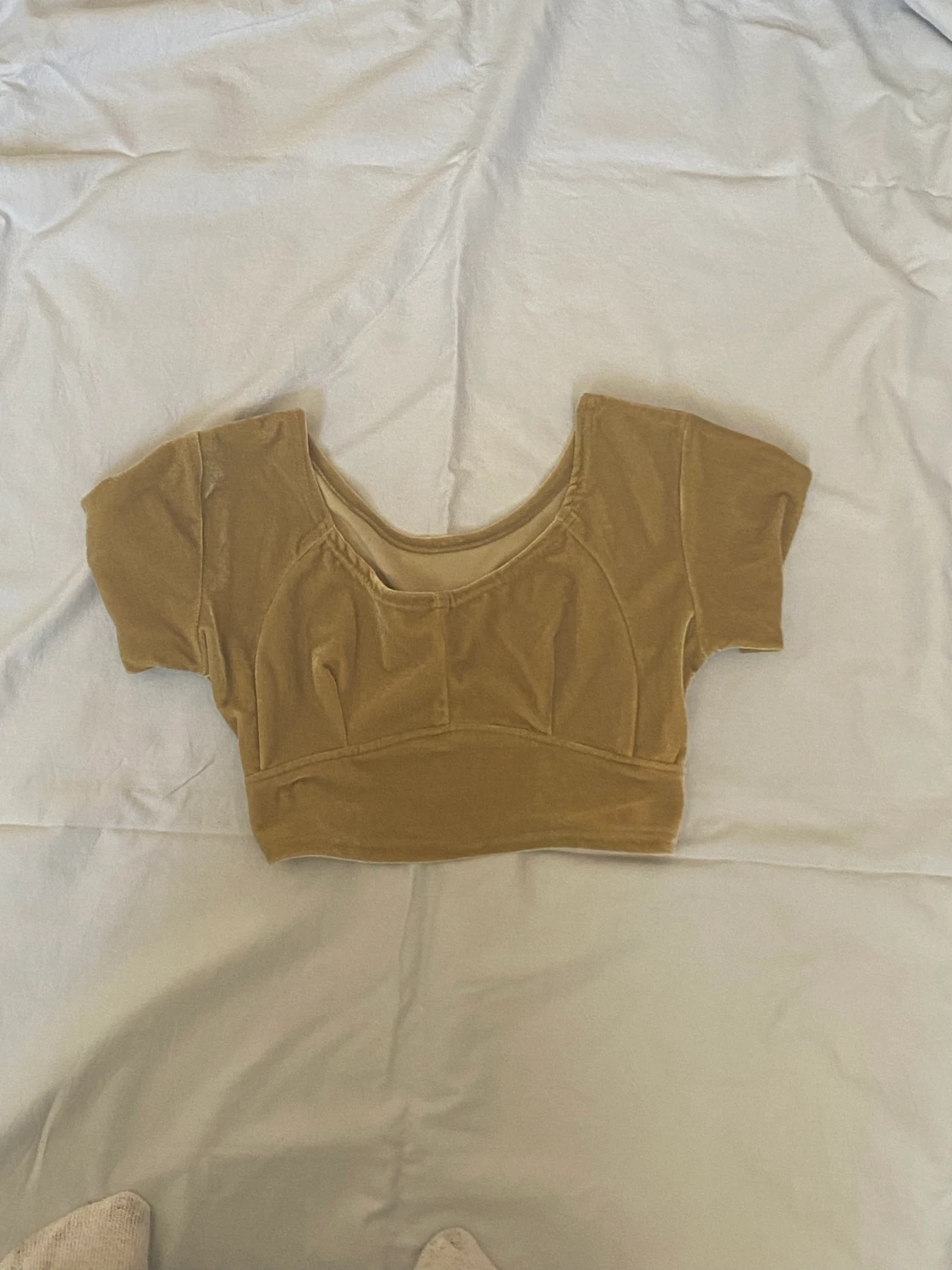 Olivgrön Crop top