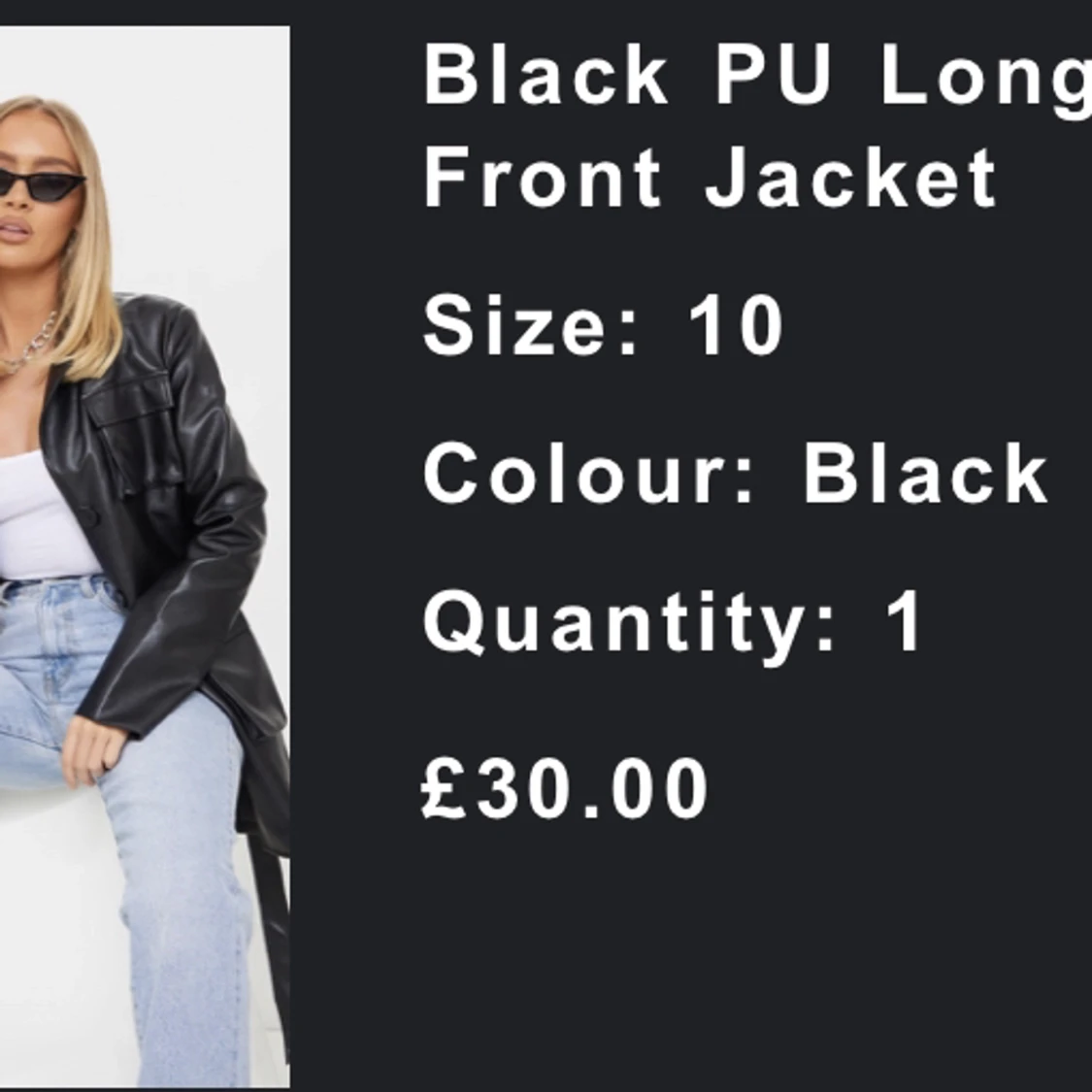 Läder jacka från PLT!  - 90