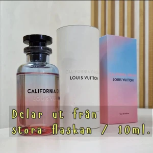 Louis Vuitton California Dream parfym  - Säljer nu en LV parfym som jag delar ut från stora flaskan till en 10 ml flaska. Enkel att använda med sprejen och kan ta med under resan.   Nypris : 3450kr  California dream är en av de topplistan som doftar otrolig gott och passa perfekt till somma
