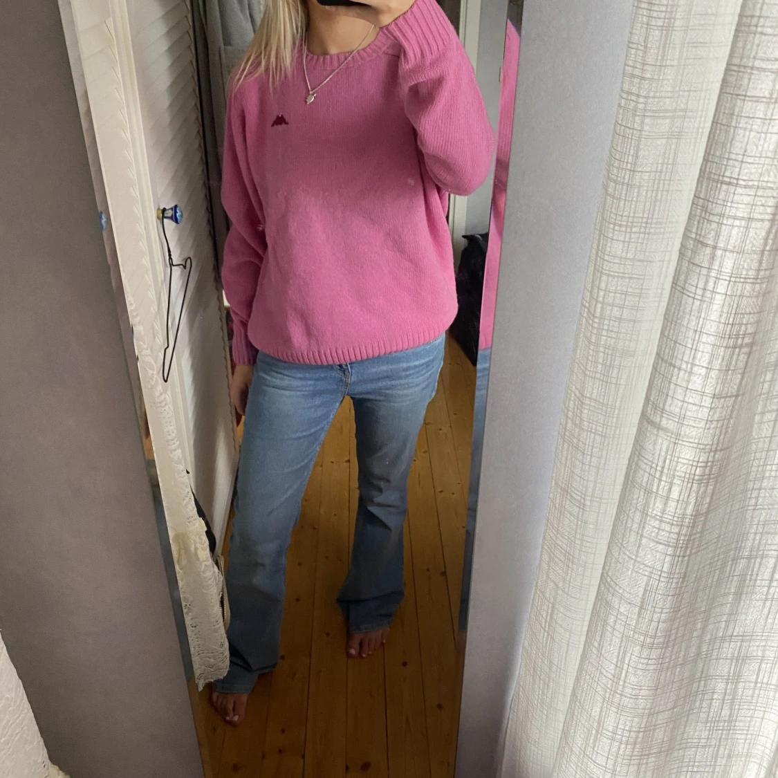 Stickad kappa tröja - 90