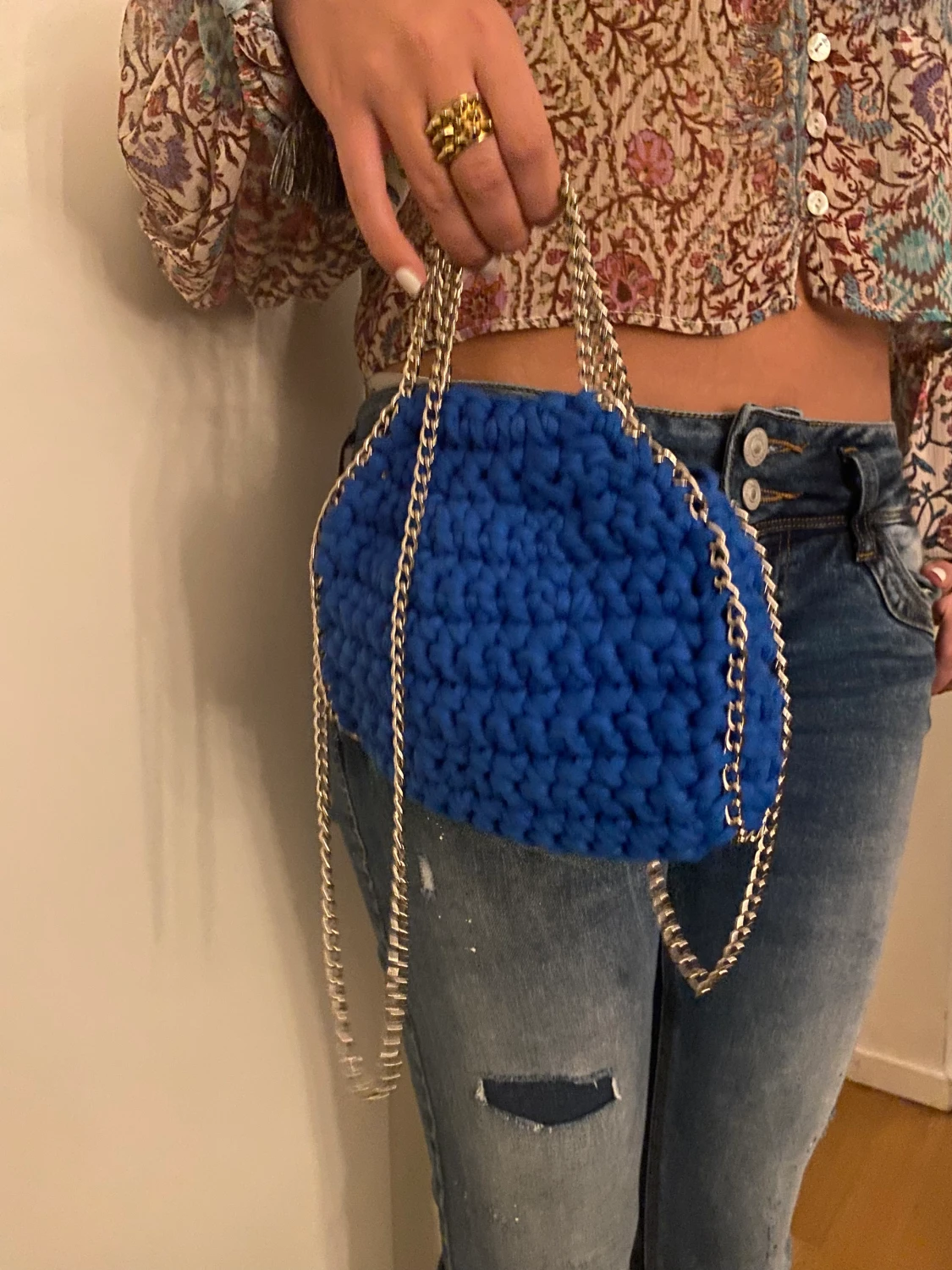 Virkad Stella McCartney liknade väska - 90