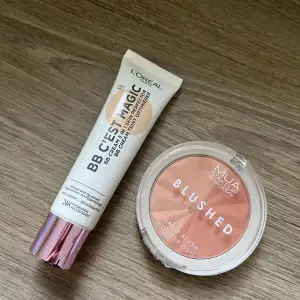 Blush och BB-cream, helt oanvända. Bb-cream är öppnad men inte testad💗bb-cream 100kr och blush 40kr