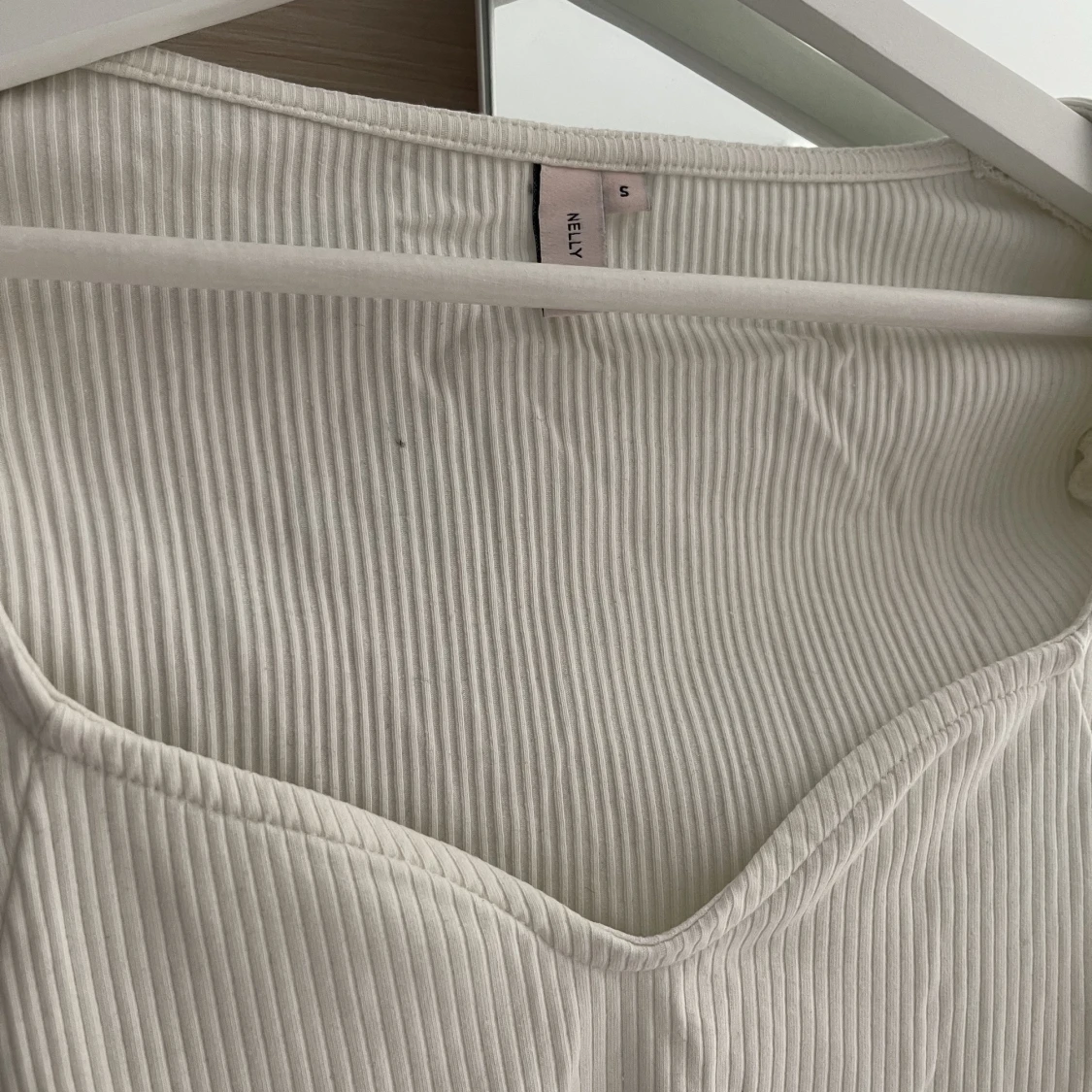 Vit långärmad - 90