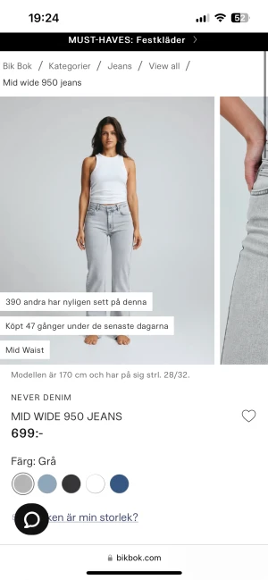 Bik bok jeans  - Hej! Jag säljer mina bik bok jeans som inte kommer till användning längre🥰