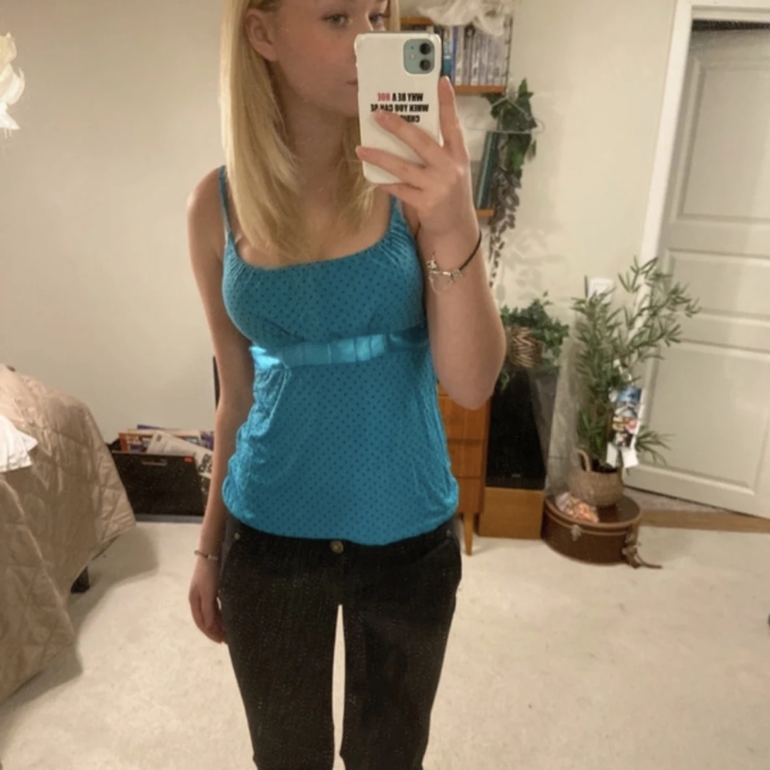 Vintage blått linne 