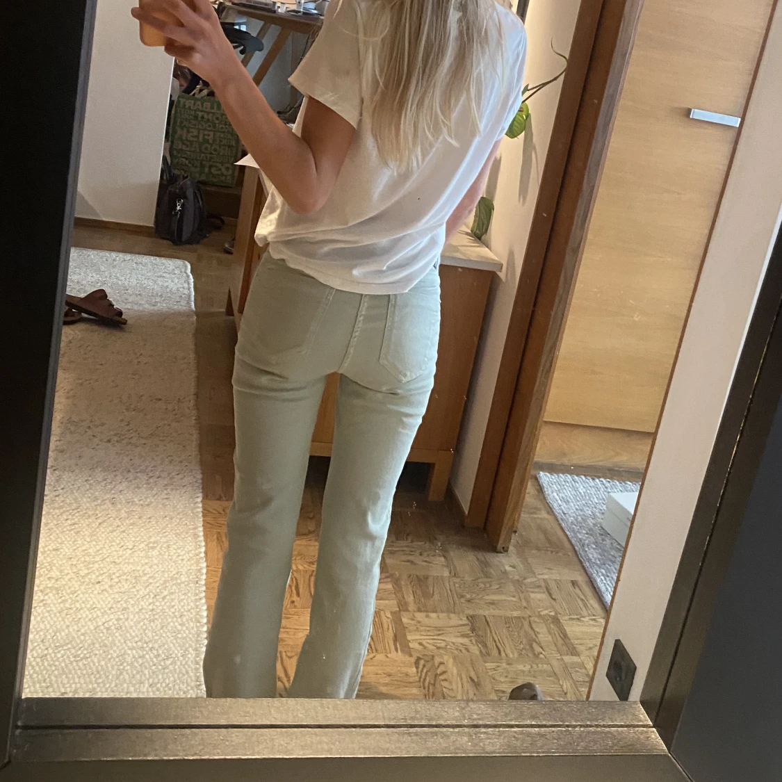 Ljus gröna jeans - 91