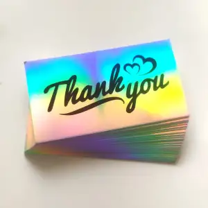 25 PACK Tack-kort - Thank you  Vacker färgskiftande design