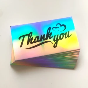 25 PACK Tack-kort - Thank you - 25 PACK Tack-kort - Thank you  Vacker färgskiftande design