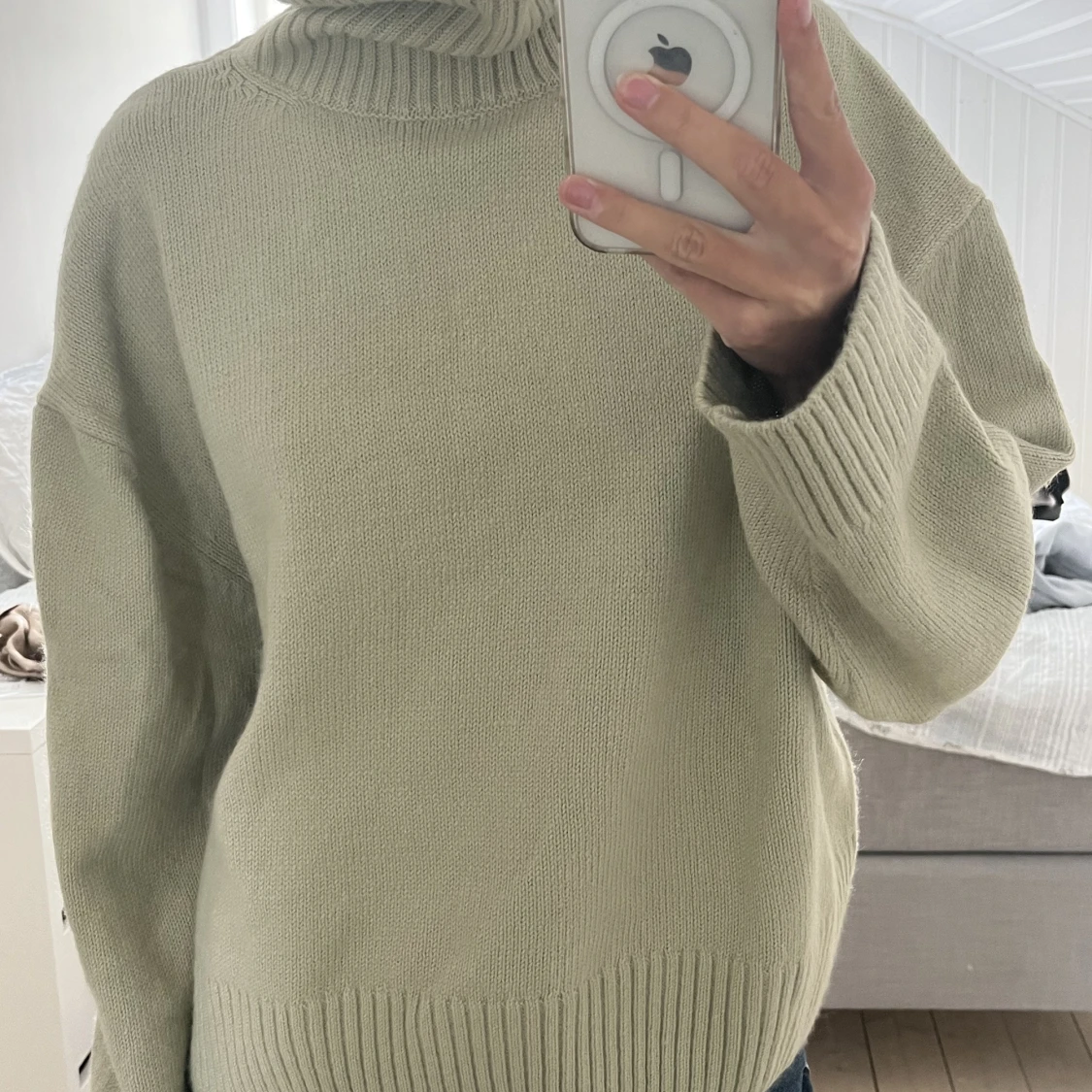 Stickad polotröja - 90