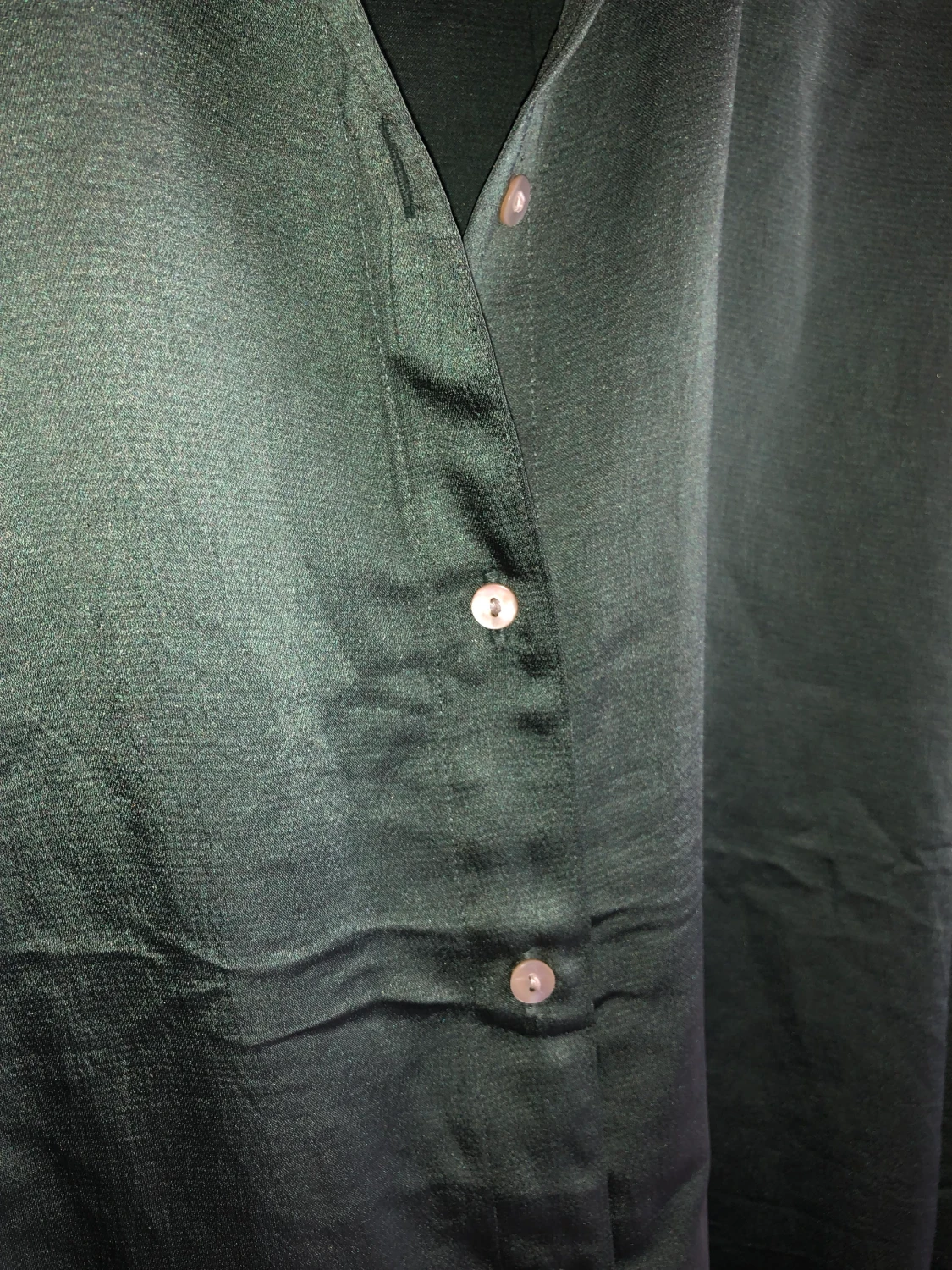 Grön silkeskjorta oversize - 90