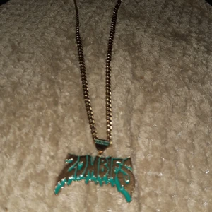 Flatbush zombies chain - Står "vacation in hell" ingraverad på baksidan  Storleken stämmer ej son står kommer ej ihåg men ska titta upp de