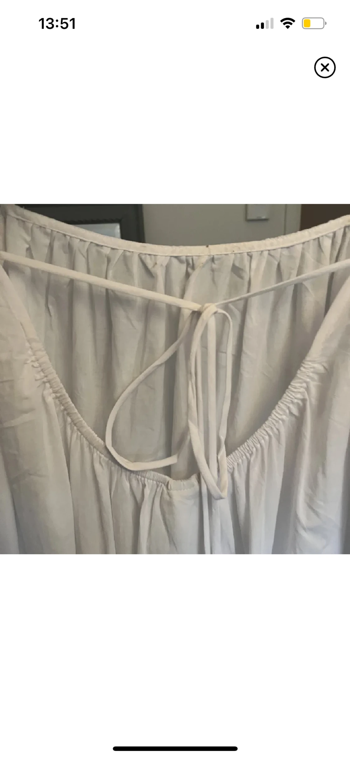 Vit långlänning - 90