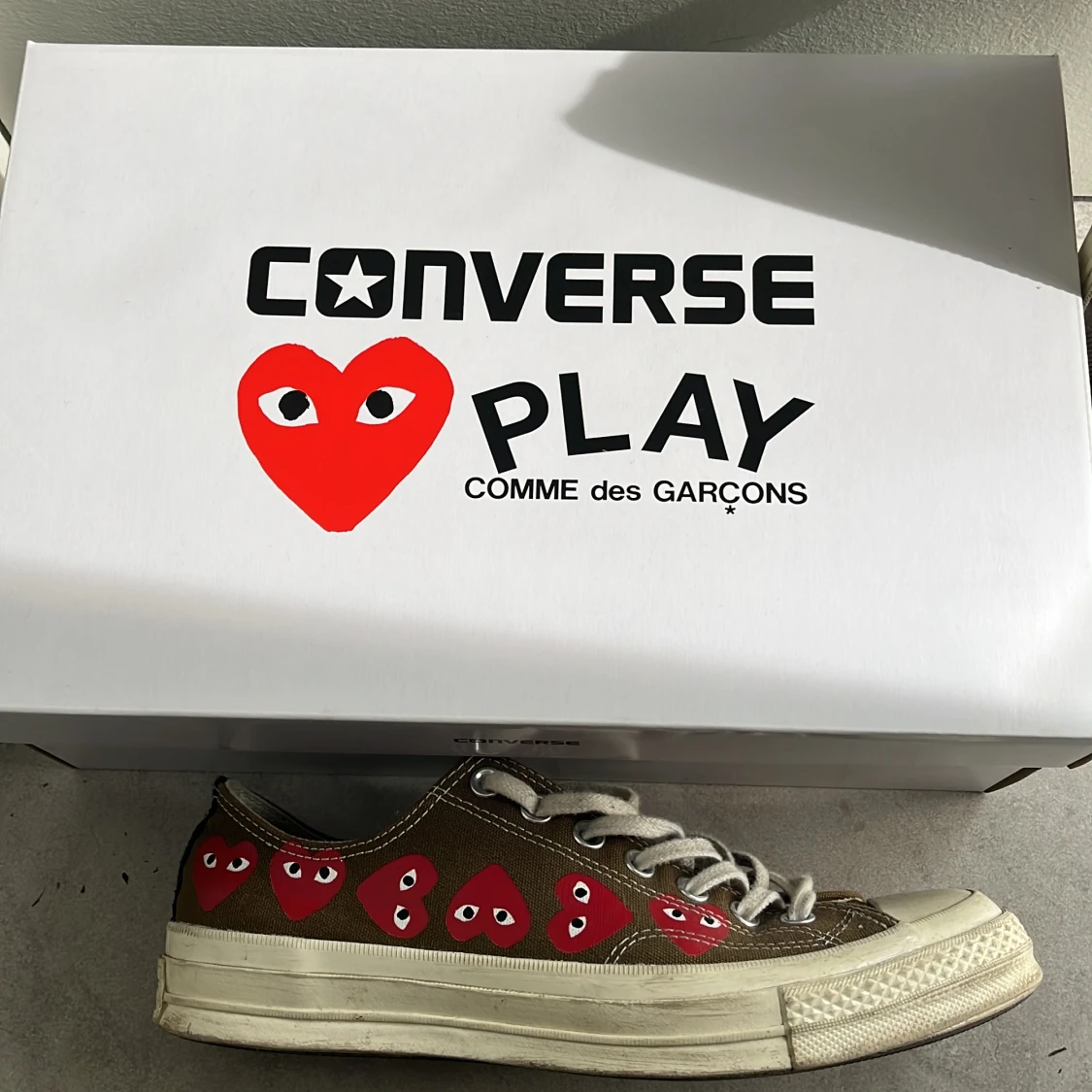 Comme de garcone ”play” x converse. Storlek 42, 27 cm  - 91